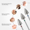 image:imageMelodySusie 3Pcs 8mm Diamond Pedicure Cone Drill Bits Set for Cracked Skin Corns Callus Removal Feet Filing Nails For Manicure and PedicureSilver