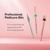 image:imageMelodySusie 3Pcs 8mm Diamond Pedicure Cone Drill Bits Set for Cracked Skin Corns Callus Removal Feet Filing Nails For Manicure and PedicureSilver