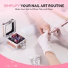 image:imageMelodySusie 3Pcs Cuticle Cleaner Nail Drill Bits Set with Nail Drill Bits Holder 25 Holes Case