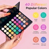 image:imageMelodySusie 40 Colors Nail Powder Pigment Kit  Long Lasting for Easy Gradient Ombre Nail ArtProfessional DIY Manicure Supplies for Beginners Home Salon Use40 Color