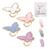 image:imageMelodySusie 4PCS Adjustable Resin Nail Art Palette Finger Rings Set Mini Polish Mixing Holder for Gel Acrylics and Pigments NonSlip Design Professional Salon and DIY Artist Essential Tool B SetMulticolor