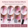 image:imageMelodySusie 5 in 1 Nail Magnet Multifunctional Cat Eye Gel Nail Polish Magnet for Nail Art Strong Magnetic Nail Polish Magnets Nail Design Tools Black11PCS