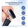 image:imageMelodySusie 5 in 1 Nail Magnet Multifunctional Cat Eye Gel Nail Polish Magnet for Nail Art Strong Magnetic Nail Polish Magnets Nail Design Tools BlackBlack