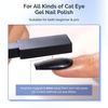 image:imageMelodySusie 5 in 1 Nail Magnet Multifunctional Cat Eye Gel Nail Polish Magnet for Nail Art Strong Magnetic Nail Polish Magnets Nail Design Tools BlackBlack