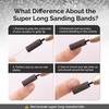 image:imageMelodySusie 50 Pcs Nail Drill Bits Super Long Sanding Bands for 665mm Mandrel Bit 180 Fine Grit Nail File for Acrylic Nails Gel Manicures and Pedicure Pink Only Sanding BandsBlack
