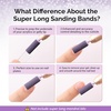image:imageMelodySusie 50 Pcs Nail Drill Bits Super Long Sanding Bands for 665mm Mandrel Bit 180 Fine Grit Nail File for Acrylic Nails Gel Manicures and Pedicure Pink Only Sanding BandsPurple