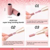 image:imageMelodySusie 50 Pcs Nail Drill Bits Super Long Sanding Bands for 665mm Mandrel Bit 180 Fine Grit Nail File for Acrylic Nails Gel Manicures and Pedicure Pink Only Sanding BandsPink
