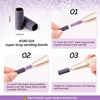 image:imageMelodySusie 50 Pcs Nail Drill Bits Super Long Sanding Bands for 665mm Mandrel Bit 180 Fine Grit Nail File for Acrylic Nails Gel Manicures and Pedicure Pink Only Sanding BandsPurple