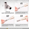 image:imageMelodySusie 50 Pcs Nail Drill Bits Super Long Sanding Bands for 665mm Mandrel Bit 180 Fine Grit Nail File for Acrylic Nails Gel Manicures and Pedicure Pink Only Sanding BandsZebra