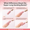 image:imageMelodySusie 50 Pcs Nail Drill Bits Super Long Sanding Bands for 665mm Mandrel Bit 180 Fine Grit Nail File for Acrylic Nails Gel Manicures and Pedicure Pink Only Sanding BandsPink