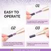 image:imageMelodySusie 50 Pcs Nail Drill Bits Super Long Sanding Bands for 665mm Mandrel Bit 180 Fine Grit Nail File for Acrylic Nails Gel Manicures and Pedicure Pink Only Sanding BandsPurple