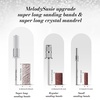 image:imageMelodySusie 50 Pcs Nail Drill Bits Super Long Sanding Bands with 665mm Crystal Mandrel Bit 120 Medium Grit Nail File for Acrylic Nails Gel Manicures and Pedicure BlackZebra