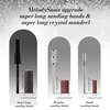 image:imageMelodySusie 50 Pcs Nail Drill Bits Super Long Sanding Bands with 665mm Crystal Mandrel Bit 120 Medium Grit Nail File for Acrylic Nails Gel Manicures and Pedicure BlackBlack