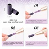 image:imageMelodySusie 50 Pcs Nail Drill Bits Super Long Sanding Bands with 665mm Crystal Mandrel Bit 120 Medium Grit Nail File for Acrylic Nails Gel Manicures and Pedicure BlackPurple