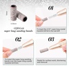 image:imageMelodySusie 50 Pcs Nail Drill Bits Super Long Sanding Bands with 665mm Crystal Mandrel Bit 120 Medium Grit Nail File for Acrylic Nails Gel Manicures and Pedicure BlackZebra