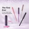 image:imageMelodySusie 50 Pcs Nail Drill Bits Super Long Small Sanding Bands with 31mm Crystal Mandrel Bit 240 Extreme Fine Grit Nail File for Acrylic Nails Gel Manicures and Pedicure BlackPurple