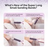 image:imageMelodySusie 50 Pcs Nail Drill Bits Super Long Small Sanding Bands with 31mm Crystal Mandrel Bit 240 Extreme Fine Grit Nail File for Acrylic Nails Gel Manicures and Pedicure BlackPurple