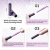 image:imageMelodySusie 50 Pcs Nail Drill Bits Super Long Small Sanding Bands with 31mm Crystal Mandrel Bit 240 Extreme Fine Grit Nail File for Acrylic Nails Gel Manicures and Pedicure BlackPurple