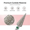 image:imageMelodySusie 50MM Bud Shape Pedicure Bit 332 Carbide Tungsten Bits Suitable for Remove Forefoot Calluses Cuticle Dead Skin Nail Prepare Beginners Bits Silver Series BitS CoarseSilver