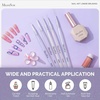 image:imageMelodySusie 5Pcs Nail Art Liner Brushes Professional Gel Polish Painting Art Design Pen Set for Thin Long Lines Tiny Details Fine Drawing Delicate Coloring Sizes 5791120mm