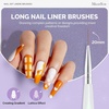 image:imageMelodySusie 5Pcs Nail Art Liner Brushes Professional Gel Polish Painting Art Design Pen Set for Thin Long Lines Tiny Details Fine Drawing Delicate Coloring Sizes 5791120mm