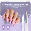 image:imageMelodySusie 5Pcs Nail Art Liner Brushes Professional Gel Polish Painting Art Design Pen Set for Thin Long Lines Tiny Details Fine Drawing Delicate Coloring Sizes 5791120mm