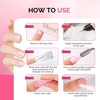 image:imageMelodySusie 6PCS Gel Polish Remover Tools Kit  10 Clips 100 LintFree Wipes Files 100180 Buffer Block 4004000 Brush Cuticle Pusher Purple200pcs
