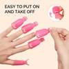 image:imageMelodySusie 6PCS Gel Polish Remover Tools Kit  10 Clips 100 LintFree Wipes Files 100180 Buffer Block 4004000 Brush Cuticle Pusher Purple20pcs