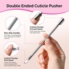 image:imageMelodySusie 6PCS Gel Polish Remover Tools Kit  10 Clips 100 LintFree Wipes Files 100180 Buffer Block 4004000 Brush Cuticle Pusher Purple21pcs