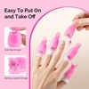 image:imageMelodySusie 6PCS Gel Polish Remover Tools Kit  10 Clips 100 LintFree Wipes Files 100180 Buffer Block 4004000 Brush Cuticle Pusher Purple21pcs