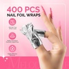 image:imageMelodySusie 6PCS Gel Polish Remover Tools Kit  10 Clips 100 LintFree Wipes Files 100180 Buffer Block 4004000 Brush Cuticle Pusher Purple400pcs