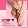 image:imageMelodySusie 6PCS Gel Polish Remover Tools Kit  10 Clips 100 LintFree Wipes Files 100180 Buffer Block 4004000 Brush Cuticle Pusher Purple400pcs