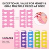 image:imageMelodySusie 6PCS Gel Polish Remover Tools Kit  10 Clips 100 LintFree Wipes Files 100180 Buffer Block 4004000 Brush Cuticle Pusher Purple50pcs