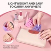 image:imageMelodySusie 6PCS Gel Polish Remover Tools Kit  10 Clips 100 LintFree Wipes Files 100180 Buffer Block 4004000 Brush Cuticle Pusher Purple50pcs