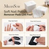 image:imageMelodySusie 6PCS Gel Polish Remover Tools Kit  10 Clips 100 LintFree Wipes Files 100180 Buffer Block 4004000 Brush Cuticle Pusher Purple6PCSKIT