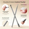 image:imageMelodySusie 6PCS Gel Polish Remover Tools Kit  10 Clips 100 LintFree Wipes Files 100180 Buffer Block 4004000 Brush Cuticle Pusher Purple8PCSBOTTLE KIT