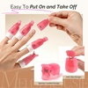image:imageMelodySusie 6PCS Gel Polish Remover Tools Kit  10 Clips 100 LintFree Wipes Files 100180 Buffer Block 4004000 Brush Cuticle Pusher Purple8PCSBOTTLE KIT