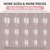 image:imageMelodySusie 9 in 1 No TPO Gel Nail Glue for False Nail Tips 2Pcs15ml Long Lasting UV Light Requiredas Base Coat Apex Building Blooming amp Rhinestone Gel Stong Adhesion Manicure Kit Salon HomeShort Ballerina