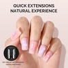 image:imageMelodySusie 9 in 1 No TPO Gel Nail Glue for False Nail Tips 2Pcs15ml Long Lasting UV Light Requiredas Base Coat Apex Building Blooming amp Rhinestone Gel Stong Adhesion Manicure Kit Salon HomeShort Square