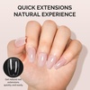 image:imageMelodySusie 9 in 1 No TPO Gel Nail Glue for False Nail Tips 2Pcs15ml Long Lasting UV Light Requiredas Base Coat Apex Building Blooming amp Rhinestone Gel Stong Adhesion Manicure Kit Salon HomeShort Ballerina
