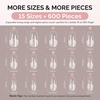 image:imageMelodySusie 9 in 1 No TPO Gel Nail Glue for False Nail Tips 2Pcs15ml Long Lasting UV Light Requiredas Base Coat Apex Building Blooming amp Rhinestone Gel Stong Adhesion Manicure Kit Salon HomeMedium Coffin