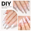 image:imageMelodySusie 9 in 1 No TPO Gel Nail Glue for False Nail Tips 2Pcs15ml Long Lasting UV Light Requiredas Base Coat Apex Building Blooming amp Rhinestone Gel Stong Adhesion Manicure Kit Salon HomeLong Coffin