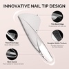 image:imageMelodySusie 9 in 1 No TPO Gel Nail Glue for False Nail Tips 2Pcs15ml Long Lasting UV Light Requiredas Base Coat Apex Building Blooming amp Rhinestone Gel Stong Adhesion Manicure Kit Salon HomeLong Almond Stiletto