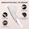 image:imageMelodySusie 9 in 1 No TPO Gel Nail Glue for False Nail Tips 2Pcs15ml Long Lasting UV Light Requiredas Base Coat Apex Building Blooming amp Rhinestone Gel Stong Adhesion Manicure Kit Salon HomeLong Coffin