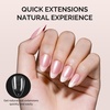 image:imageMelodySusie 9 in 1 No TPO Gel Nail Glue for False Nail Tips 2Pcs15ml Long Lasting UV Light Requiredas Base Coat Apex Building Blooming amp Rhinestone Gel Stong Adhesion Manicure Kit Salon HomeShort Almond