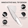 image:imageMelodySusie 9 in 1 No TPO Gel Nail Glue for False Nail Tips 2Pcs15ml Long Lasting UV Light Requiredas Base Coat Apex Building Blooming amp Rhinestone Gel Stong Adhesion Manicure Kit Salon HomeShort Oval Round