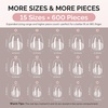 image:imageMelodySusie 9 in 1 No TPO Gel Nail Glue for False Nail Tips 2Pcs15ml Long Lasting UV Light Requiredas Base Coat Apex Building Blooming amp Rhinestone Gel Stong Adhesion Manicure Kit Salon HomeExtra Short Ballerina