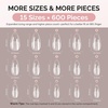 image:imageMelodySusie 9 in 1 No TPO Gel Nail Glue for False Nail Tips 2Pcs15ml Long Lasting UV Light Requiredas Base Coat Apex Building Blooming amp Rhinestone Gel Stong Adhesion Manicure Kit Salon HomeMedium Almond