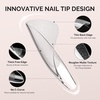 image:imageMelodySusie 9 in 1 No TPO Gel Nail Glue for False Nail Tips 2Pcs15ml Long Lasting UV Light Requiredas Base Coat Apex Building Blooming amp Rhinestone Gel Stong Adhesion Manicure Kit Salon HomeMedium Square