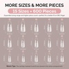 image:imageMelodySusie 9 in 1 No TPO Gel Nail Glue for False Nail Tips 2Pcs15ml Long Lasting UV Light Requiredas Base Coat Apex Building Blooming amp Rhinestone Gel Stong Adhesion Manicure Kit Salon HomeLong Coffin